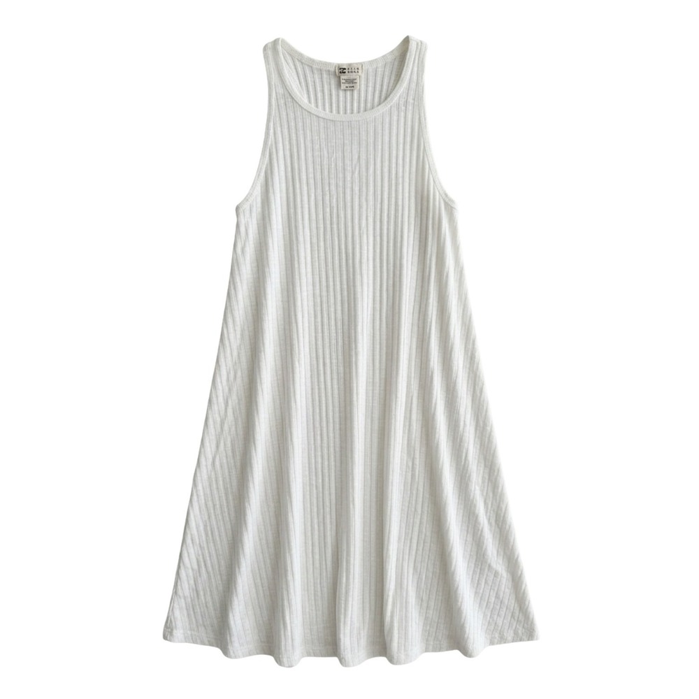 Billabong White Ribbed Knit Twisted Racerback Tank Top Womens Medium‎